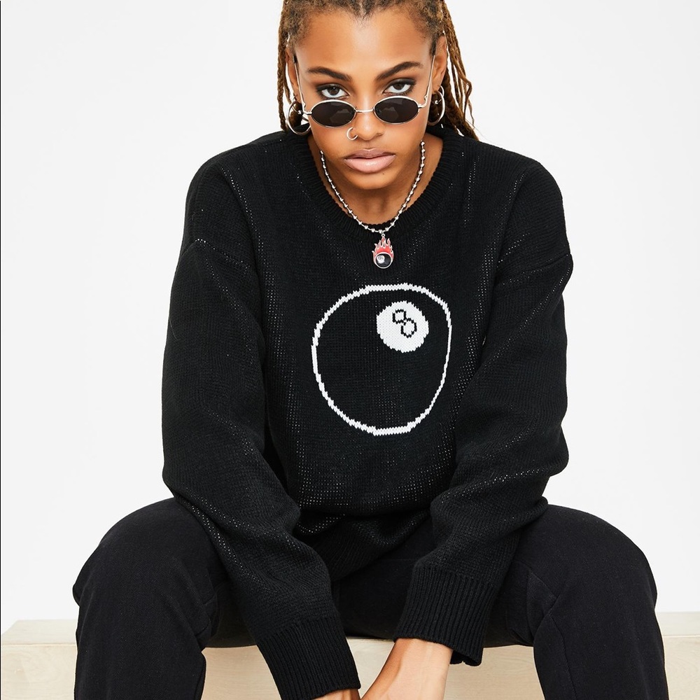 Current mood eight ball sweater